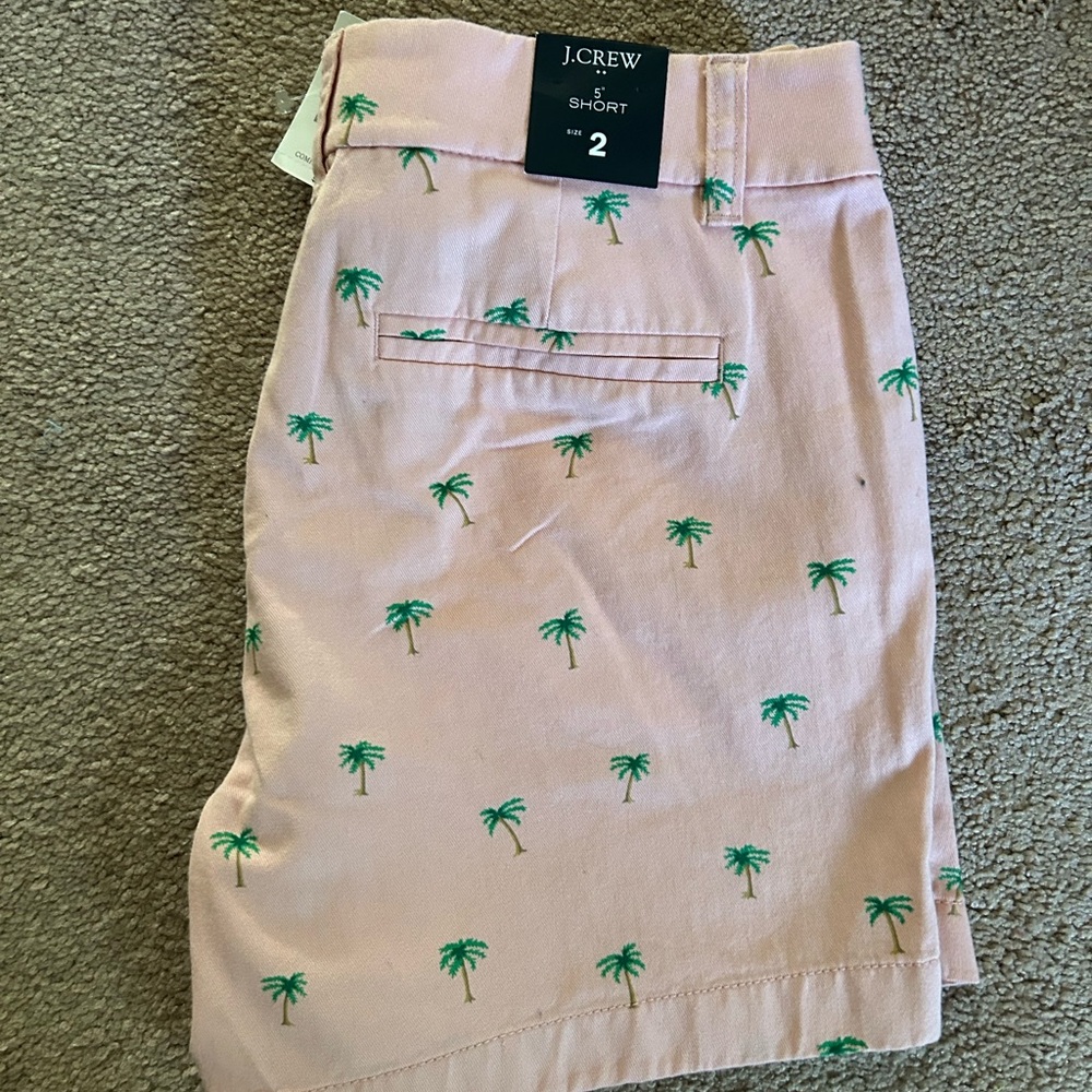 Size 2 Pink and Green Bermuda Shorts NWT - Picture 2 of 2